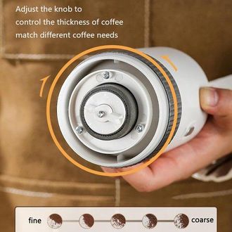 OEM Molinillo De Caf&eacute; El&eacute;ctrico - Molinillo De Un Solo Bot&oacute;n - Ideal Para Camping, Cocina Y Viajes - Negro