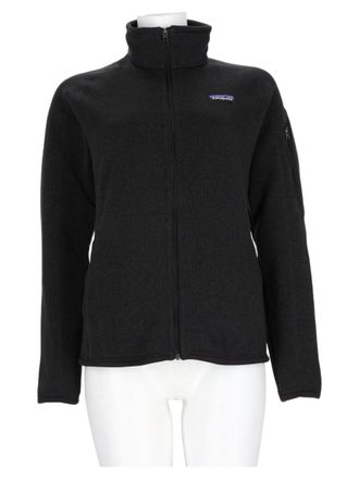 Patagonia Fitted High-Collar Black Sports Jacket With Functional Design