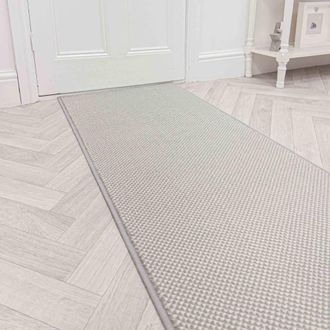 Runrug Hallway Carpet Runner Rug - Soft & Comfy, 9mm - Hazy in Grey | Size: 60 cm x 390 cm