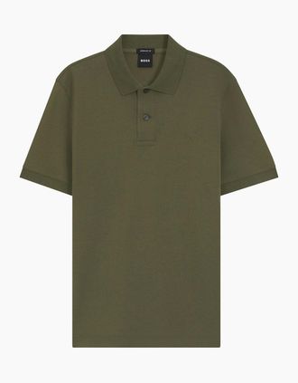 HUGO BOSS Mens PALLAS POLO SHIRT - Green - Size: 46