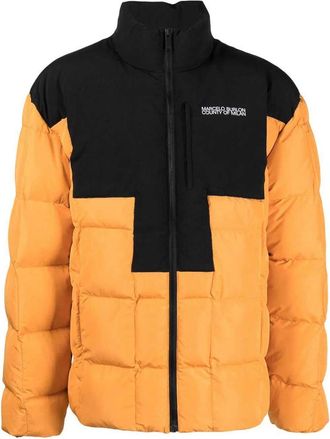 Marcelo Burlon Logo Cross Block Puffer Jacket