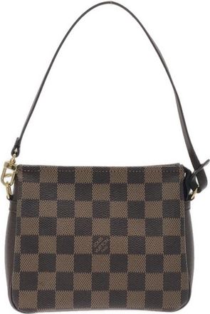 Louis Vuitton Damier Canvas Ebene Damier Canvas Coated Canvas Pouch (Pre-Owned)