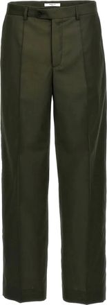 Cellar Door pleated-front trousers - Green