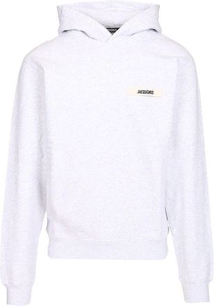 Jacquemus White Cotton Gros Grain Hoodie
