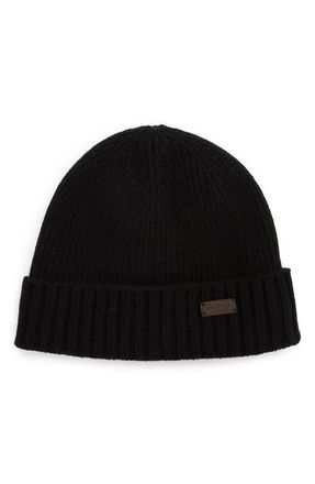 Barbour Carlton Wool Blend Beanie in Black at Nordstrom