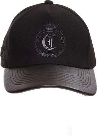 Roberto Cavalli Logo Baseball Cap - Heren - Accessoires - Zwart - Maat: ONE Size Katoen