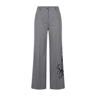 Nenette Pantalone Ermal - Trousers - Mujer - Gris - S