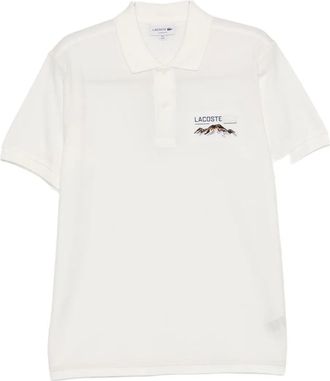 Lacoste logo-motif polo shirt - White