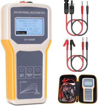 OEM Probador De Paneles Solares Fotovoltaicos Ey1600w, Mult&iacute;metro, Medidor De Potencia, Detector De Voltaje De Circuito Abierto Con Detecci&oacute;n Autom&aacute;tica M