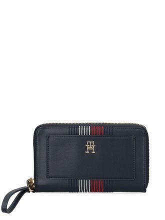 Tommy Hilfiger logo wallet - women - Polyurethane - One Size - Blue