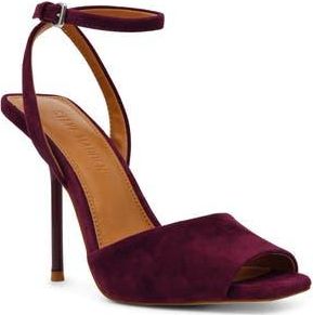 Steve Madden Lilac Ankle Strap Sandal in Burgundy Suede at Nordstrom Rack, Size 9