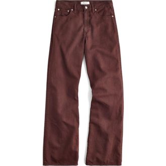 Madewell The Ultimate Wide Leg Airy Denim Jeans in Burnt Cocoa at Nordstrom, Size 25P