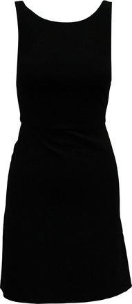 Theory Sleeveless Mini Dress in Black Triacetate