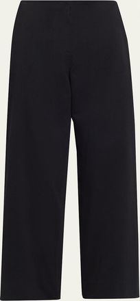 The Row Galileo Pleated Cotton-Silk Barrel-Leg Pants