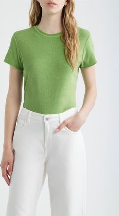 Frame Denim The Terry Baby Tee in Peridot at Nordstrom, Size X-Small