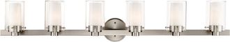 Livex Lighting Livex Manhattan 6-Light Brushed Nickel Bath-Light