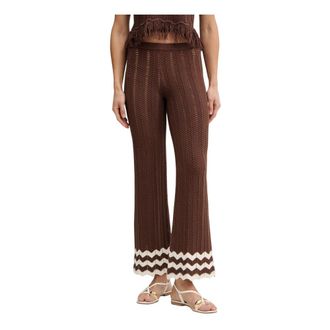 Twinset Pantaloni a gamba larga - - Trousers - Donna - Marrone - M