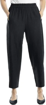 Max Studio Two-Tone Textured Woven Linen-Blend Pant
