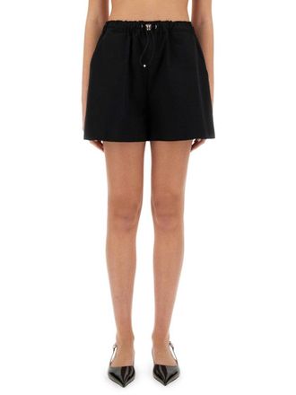 Moschino Wide-Fit Black Cotton Shorts