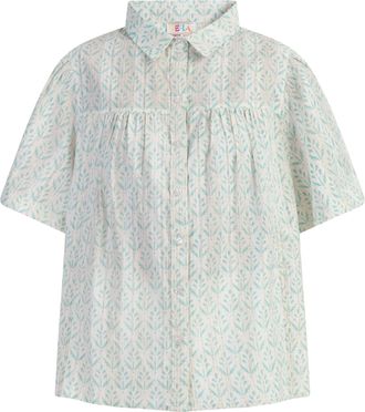 Izia blouse met korte mouwen Dames turkoois