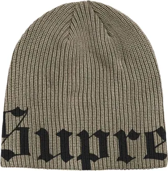 SUPREME SS26 Old English Printed Beanie Olive SUP-SS26-1007-OLIVE
