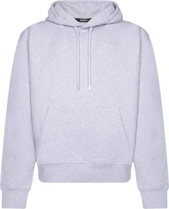 Jacquemus Grijze Sweatshirt Elevate Style Aw 24 - Heren - Hoodies - Grijs - XS - Katoen - Hoodies & sweatvesten