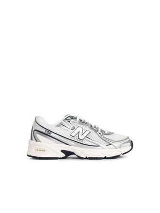 New Balance 740 Sneakers In White And Silver Technical Fabric Blend