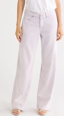 Rag & Bone Cam Featherweight Low Rise Relaxed Straight Jeans in Lilac at Nordstrom, Size 23
