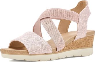 Dr. Scholls Just Cute Womens Wedge Shoes Blush Pink : 6.5 M, Canvas