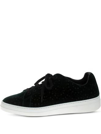 Alaia Fluwelen sneakers met print - Zwart