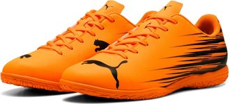 Puma Fussballschuh PUMA ATTACANTO II IT, Herren, Gr. 46,5, schwarz (heat fire, puma schwarz), Synthetik, bedruckt, Schuhe Fussballschuh, f&uuml;r Halle und Stra