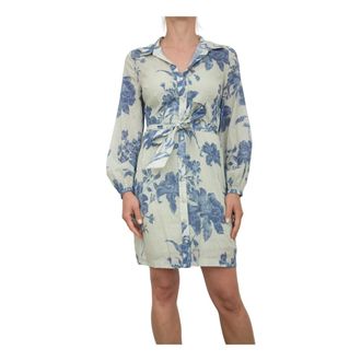 Guess Dames, Jurken, Groen, Maat: L Katoen