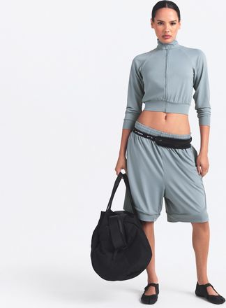 Nike Womens SKIMS Airy Relaxed Shorts in Blue | SHSHO8632W-PCF