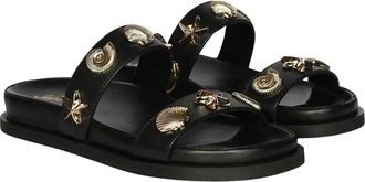 SaintG Tara Slide Sandal in Black at Nordstrom Rack, Size 5-5.5Us / 36Eu