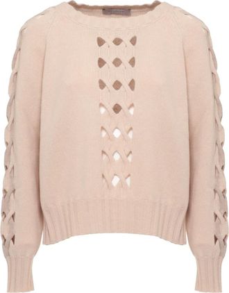 D.exterior Jersey de cuello alto de lana y cachemira - Knitwear - Mujer - Beige - L