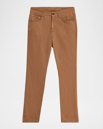 Boglioli Men & apos;s Slim Straight-Leg Cotton-Blend Five-Pocket Pants