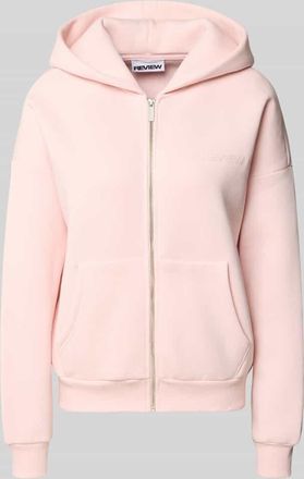 Review Relaxed Fit Sweatjacke mit Kapuze in Rose, Gr&ouml;&szlig;e XS