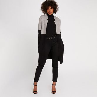 Morgan Lange bicolor vest