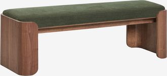 Sklum Banco En Madera De Caucho Y Chapa Lofren Sklum &x2194&xfe0e 160 Cm