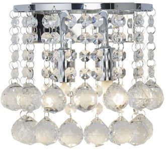 Searchlight Dimmbare Design Wandlampe Hanna - Silber