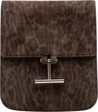 Tom Ford Calf Bag On Strap - Dames - Schoudertassen - Bruin - ONE Size - Leer - Tassen