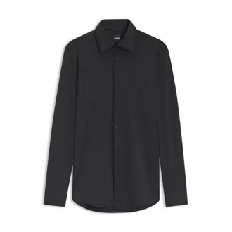 BOSS Slim-fit shirt in Italian-made performance-stretch jersey