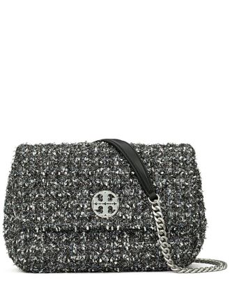 Tory Burch Willa Metallic Tweed Small Shoulder Bag