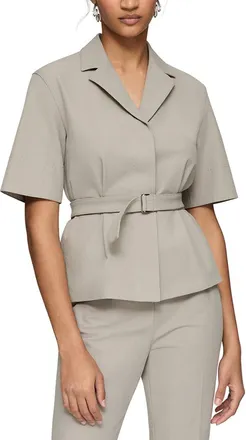 Lafayette 148 New York Plus Short Sleeve Jacket