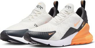 Nike Air Max 270 Sneaker in 114 Smtwht/lsrorg at Nordstrom, Size 13
