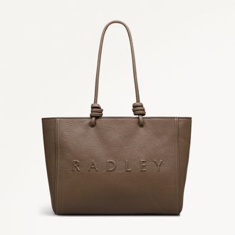 Radley London Coffee Large Ziptop Tote Bag Ridgeway Gardens SS26 Radley London