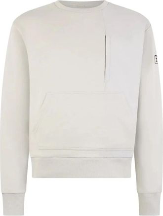 Herno Sweatshirt met Inzetstukken - Heren - Sweatshirts - Grijs - 2XL - Katoen - Hoodies & sweatvesten