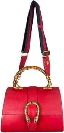 Gucci Pre-owned Handbags, female, Red, Size: ONE SIZE Pre-owned 448075 Shoulder Bag