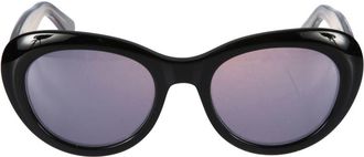 K&agrave;dor Capri New-S Glossy Black Bold Rounded Sunglasses