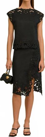 Cult Gaia Destry Open Back Top In Black